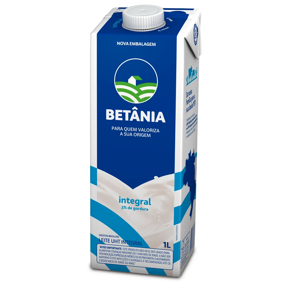 Leite Longa Vida Integral Betânia 1L